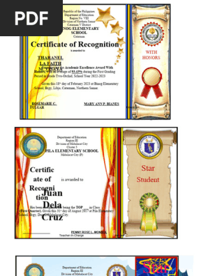 Award Certificates EDITABLE
