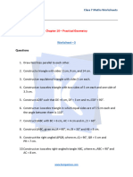 Class 7 Maths Chapter 10 Practical Geometry Worksheet 3