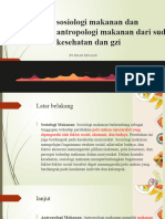 Sosiologi Makanan Dan Antropologi Makanan Dari Sudut Kesehatan