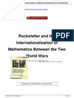 Rockefeller and The Internationalization of Mathematics Between The Two World - A800