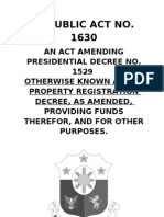 An Act Amending Presidential Decree No. 1529