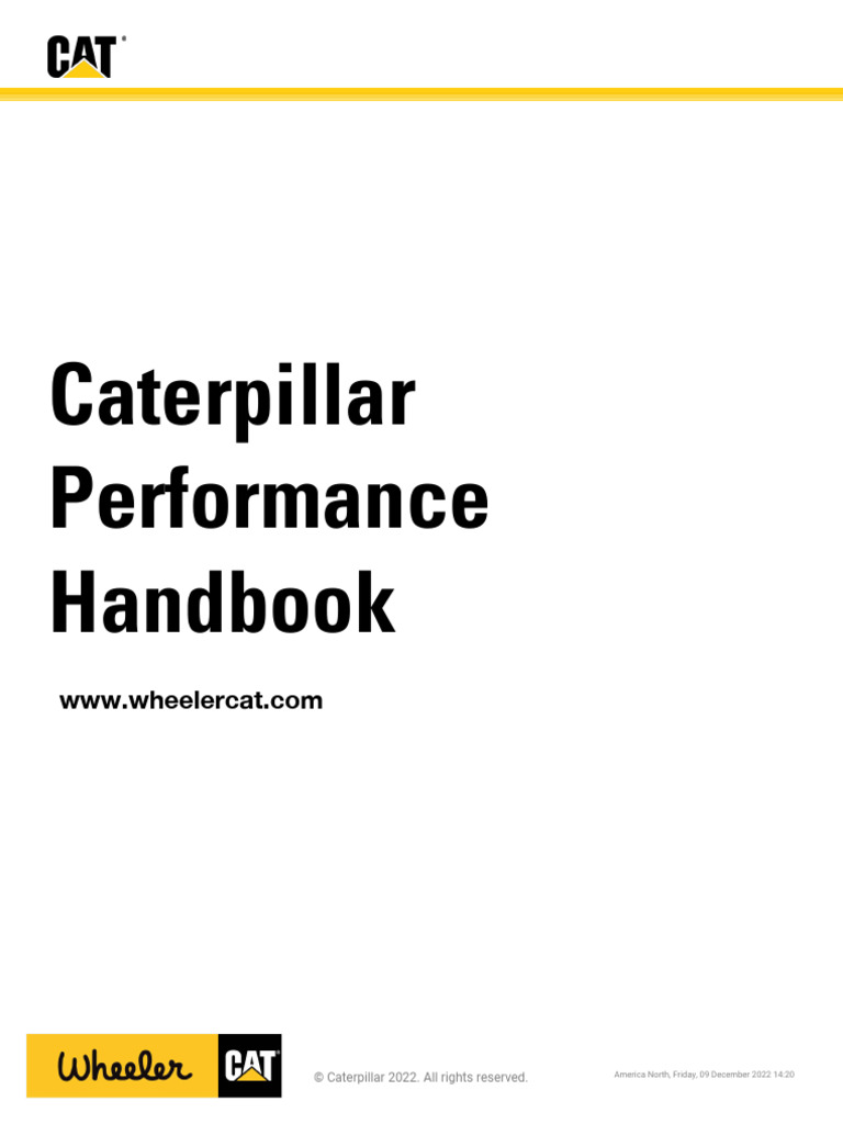 Caterpillar Performance Handbook Overview | PDF | Loader (Equipment ...