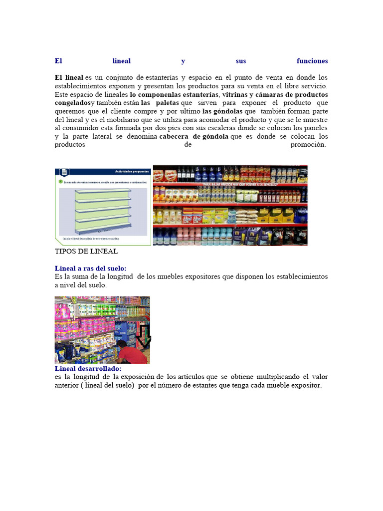 El Lineal y Sus Funciones | PDF | Mueble