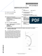 Security Paper Production Method Thereof Security Document Produced