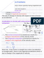 Lecture Note On Acceleration Analyses