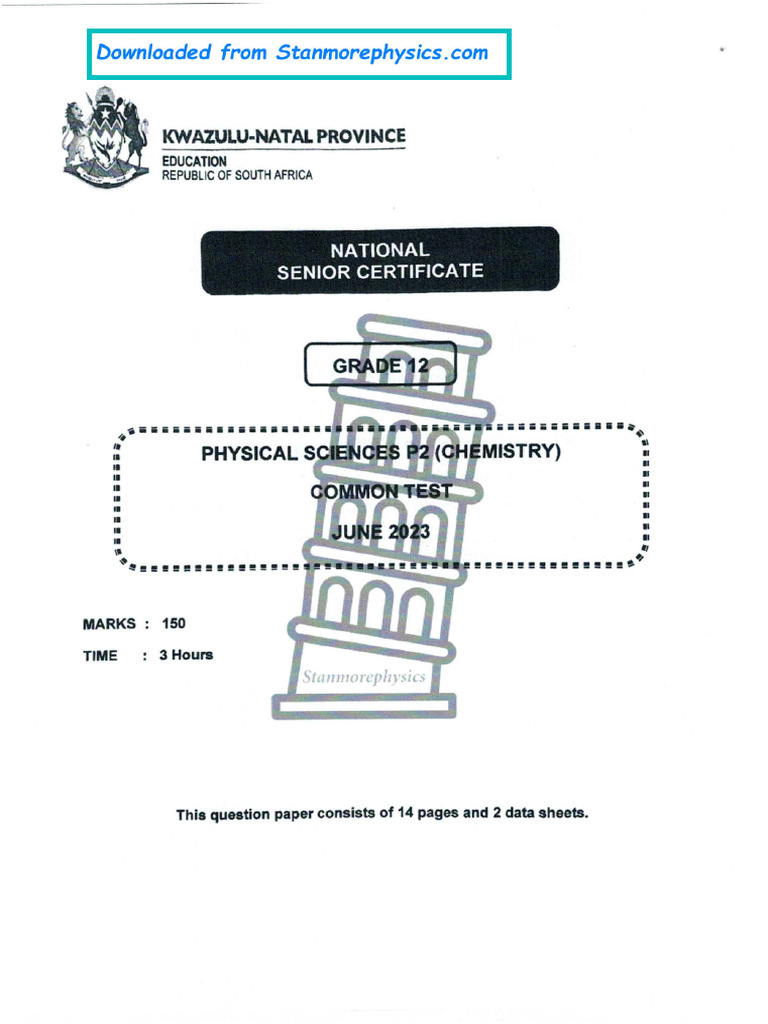GRADE 12 PHYSICAL SCIENCE EXAM GUIDELINES 2025 PDF DOWNLOAD SOUTH AFRICA visual data 2