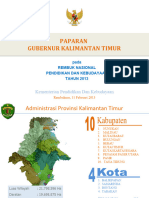 2013 - Rembuknas - Gubernur Kalimantan Timur
