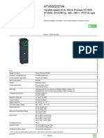 Altivar Process 630 Variable Frequency Drives VFD - ATV630D37N4