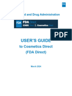 FDA Direct(Cosmetic Direct) User Guide