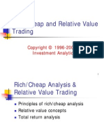 Fixed Income Bond Trading 1999 - Rich-Cheap & Relative Value