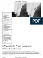 Project Management For Construction - Organizing For Project Management