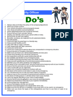 Security Office 1 Do's & Don'ts