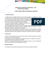 PROPOSTA DE AGENDA  - Mudanças climáticas - Fórum Degraus 2023