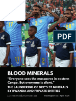 Blood Minerals: The Laundering of DRC's 3T Minerals by Rwanda and Private Entities