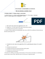 Tutorial Sheet - 5