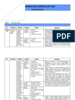 Programación Curricular - 4°