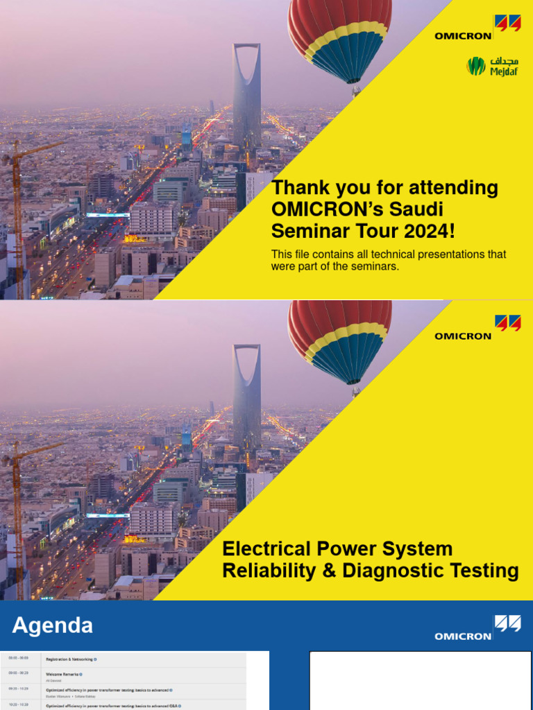 Electrical System Reliability Seminar 2024 | PDF | Transformer ...