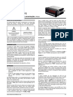 Indicador N1500FT: Indicador de Vazão - Manual de Instruções - V1.2X J Alertas de Segurança