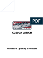 Warrior C2500A Winch Manual