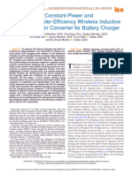 A Constant-Power and Optimal-Transfer-Efficiency Wireless Inductive Power Transfer Converter For Battery Charger