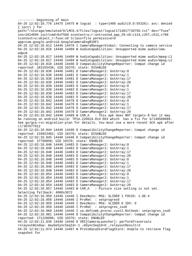 Log Cat 1714017730750 | PDF | Java (Programming Language) | Operating ...