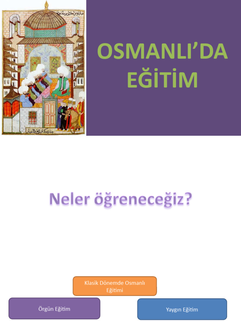 Osmanlıda Eğitim | PDF