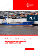 Bunkering Guidelines and Regulations v2, Manchester Ship Canal Company Limited
