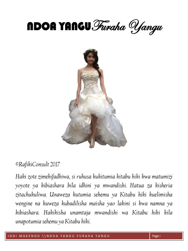 Ndoa Yangu Furaha Yangu Pdf
