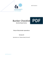 IAPH Alcohol Based Bunker Checklist STS B v1.0