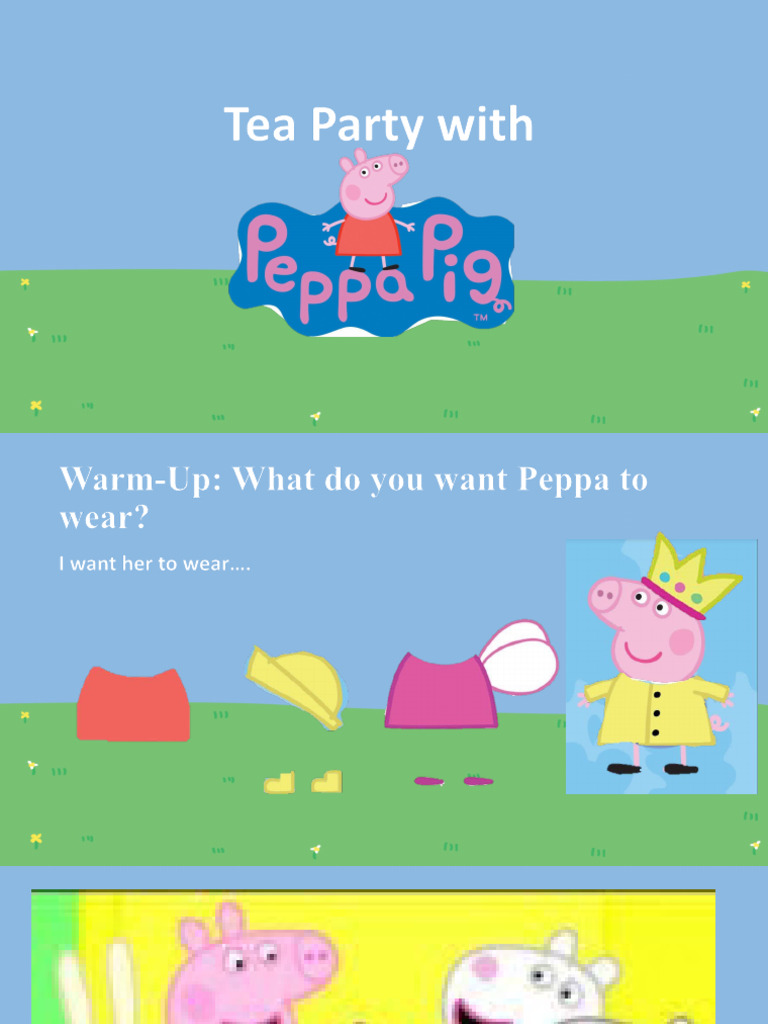 Peppa Pig Tea Party Activities Guide | PDF