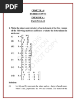 RD Sharma - Determinants