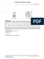 Ford Worldwide Fastener Standard: WE 305 Hexagon Nuts PC 10 - Thread Class 6H Style 1 CATEGORY 200.010