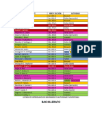 Actividades Vespertinas Inscritos