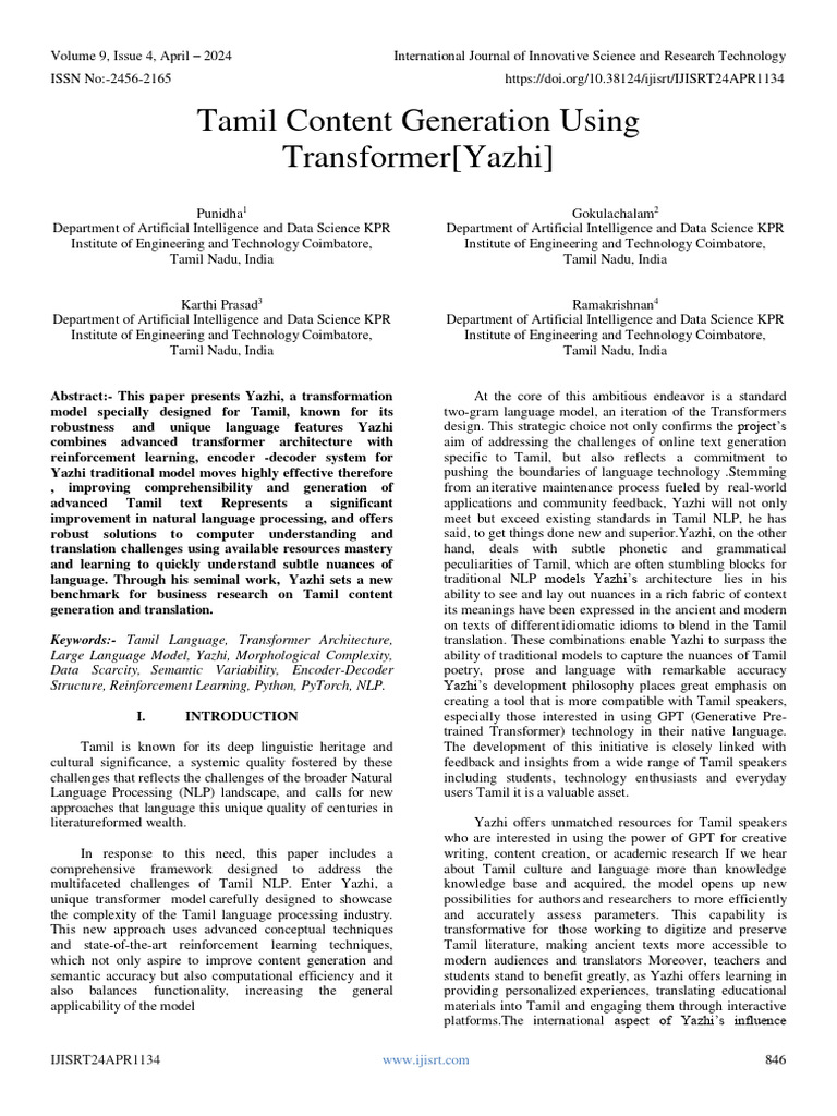 tamil-content-generation-using-transformer-yazhi-download-free-pdf