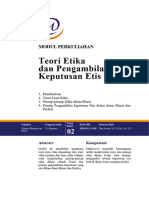 MODUL ETIKA - 2 Teori Etika dan Pengambilan Keputusan Etis