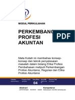 Modul Etika - 4 Perkembangan Profesi Akuntansi