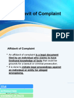Affidavit of Complaintllorca