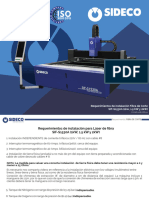 FO-ING-206 VER.00 Requerimientos de Instalación Fibra Corte SIDECO SIF-S1530A (1kW, 1.5kW y 2kW)