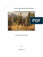 Critica Social de Don Quijote de La Mancha - Dulce Dhalia Gonzales Chambi