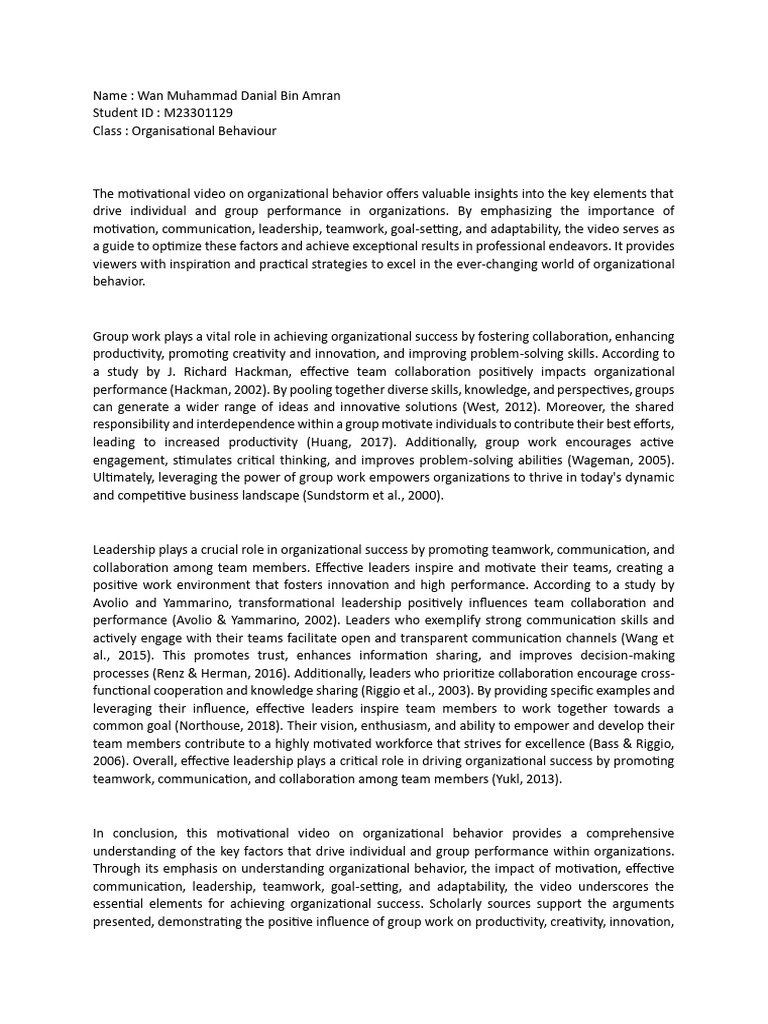 Importance Of Leadership Scholarly Articles
