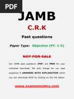 Jamb CRK Questions 1 5