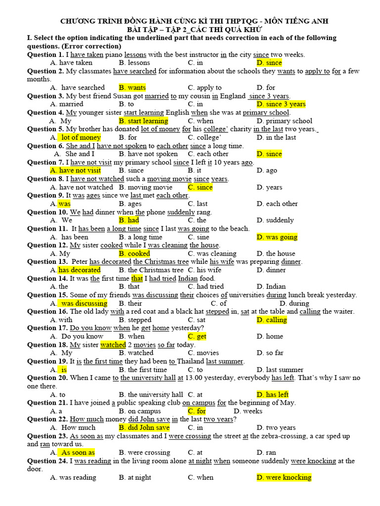 TAP 2Past Tenses PDF