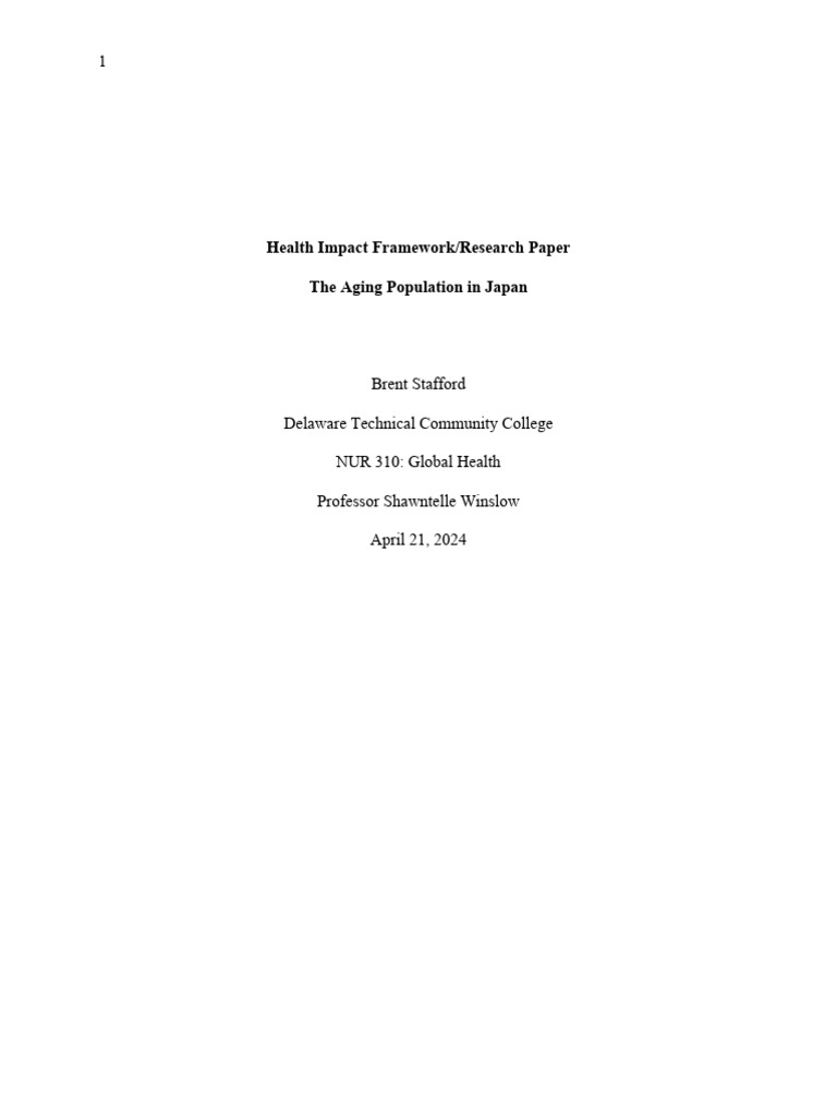 Health impact framework paper download free pdf preventive