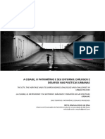 A Cidade, o Patrimônio e Eu Entorno Diálogos e Desafios Nas Políticas Urbanas