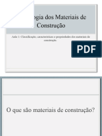 Aula 1 - Classificação e Características