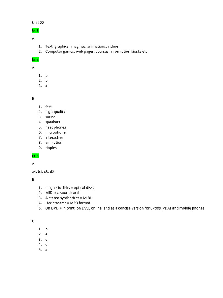 Unit 22 | PDF