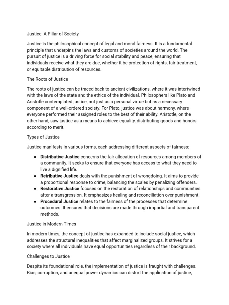 Understanding the Concept of Justice | PDF | Justice | Crime & Violence
