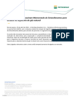 Petrobras e Enarsa Assinam Memorando de Entendimentos para Estudos No Segmento de Gás Natural