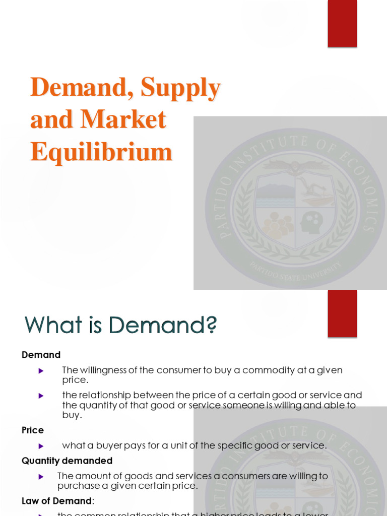 Understanding Demand and Supply Dynamics | PDF | Demand | Supply ...