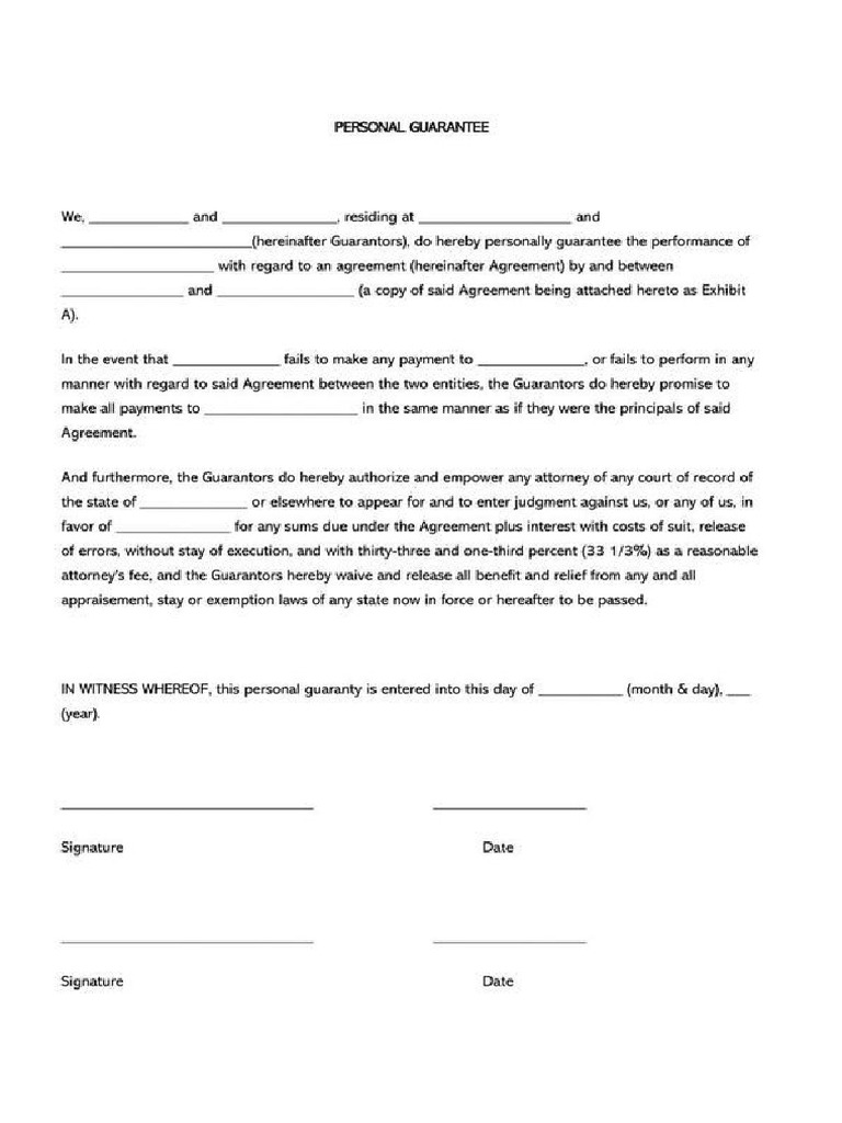 LOAN OF GUARANTEE PDF